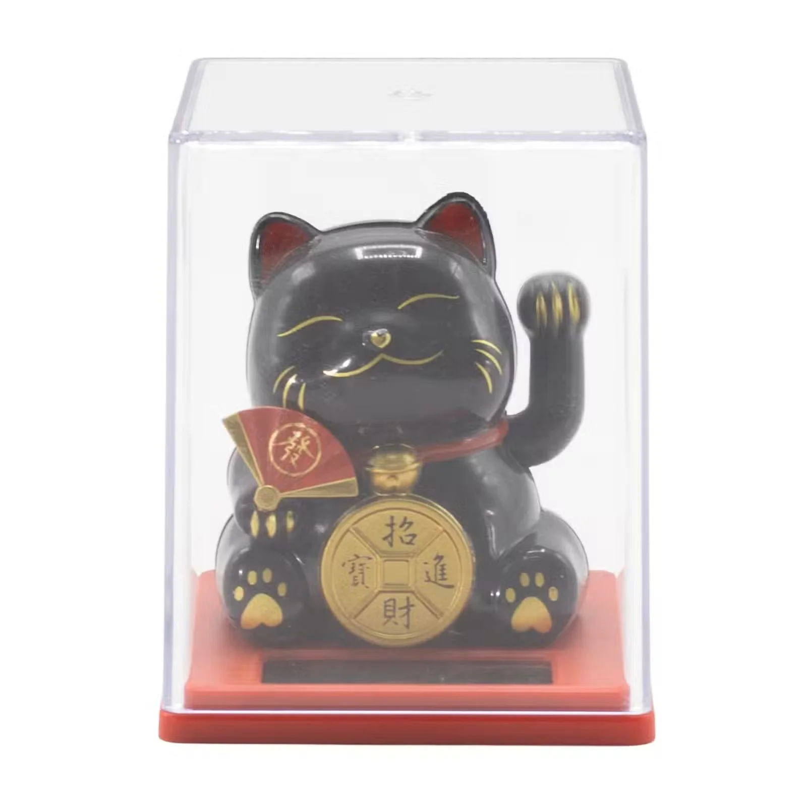 Mini Solar Powered Money Cat in Box - Black 1.jpg