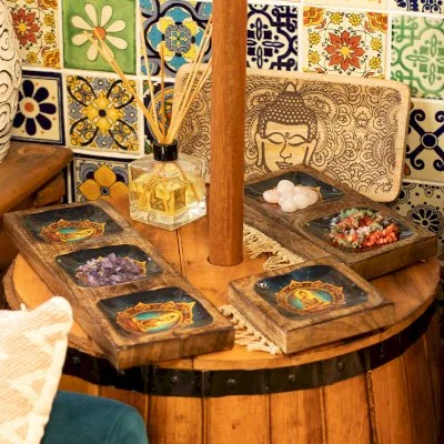 Enamelled Mango Tray Set - Buddha Image 5.jpg