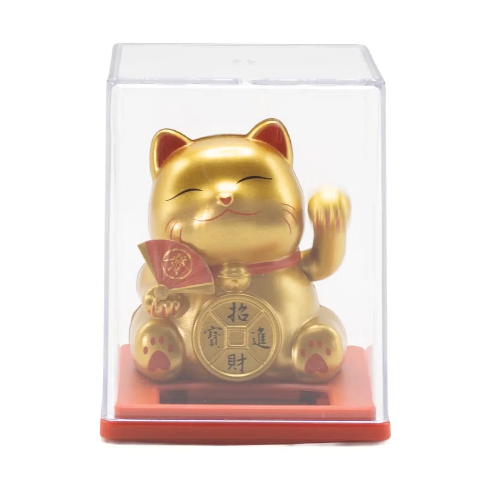 Mini Solar Powered Money Cat in Box - Gold 1.jpg