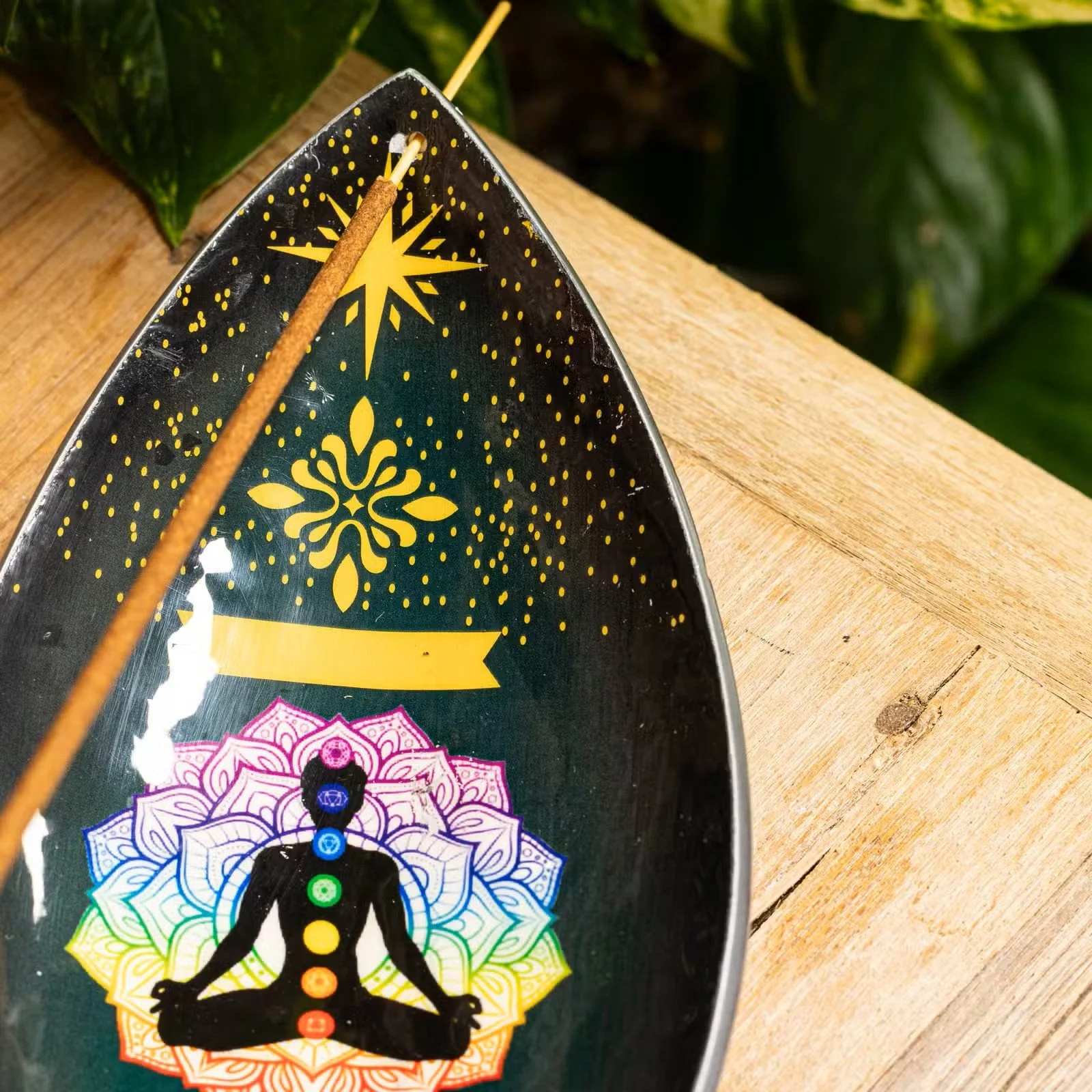 Enamelled Incense Bowl - Aluminum - Lotus Buddha Chakra 3.jpg