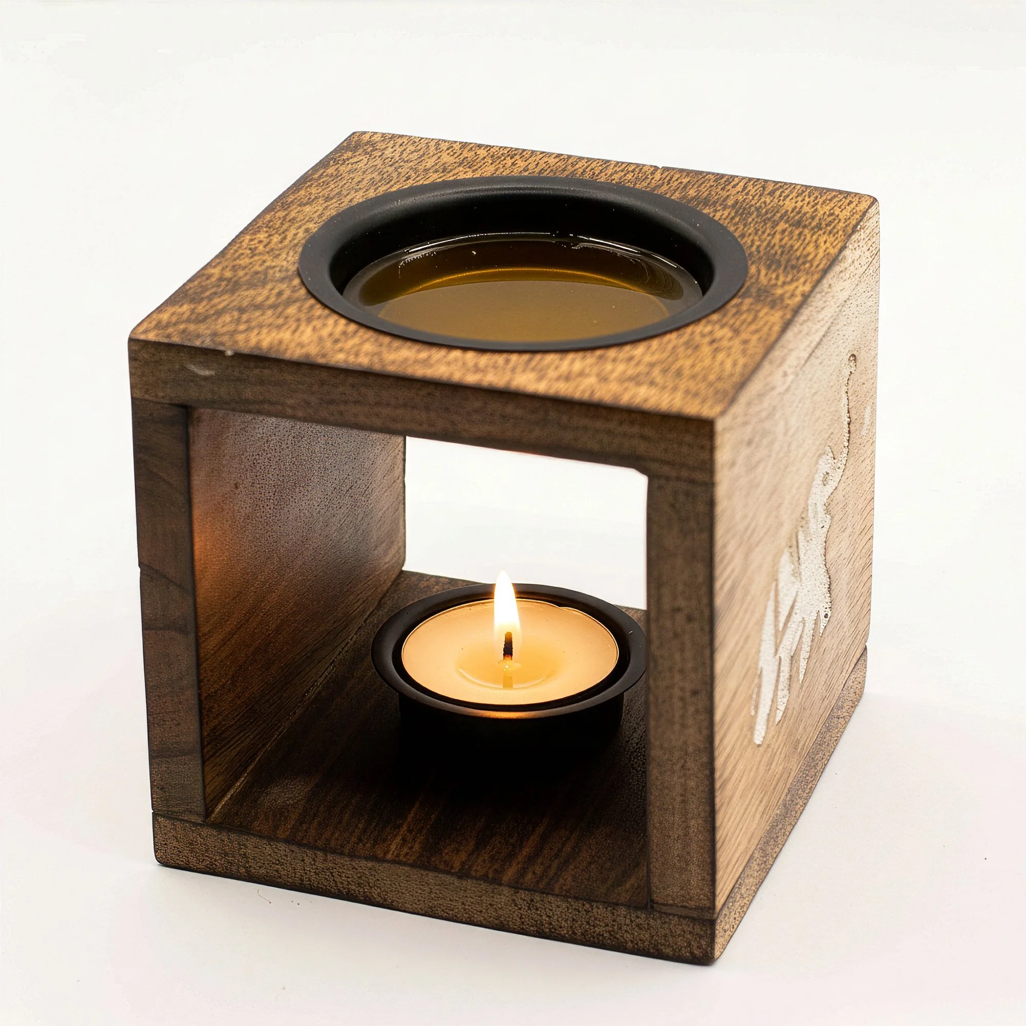 Square Mango Wood Oil Burner - Elephant Image 3.jpeg