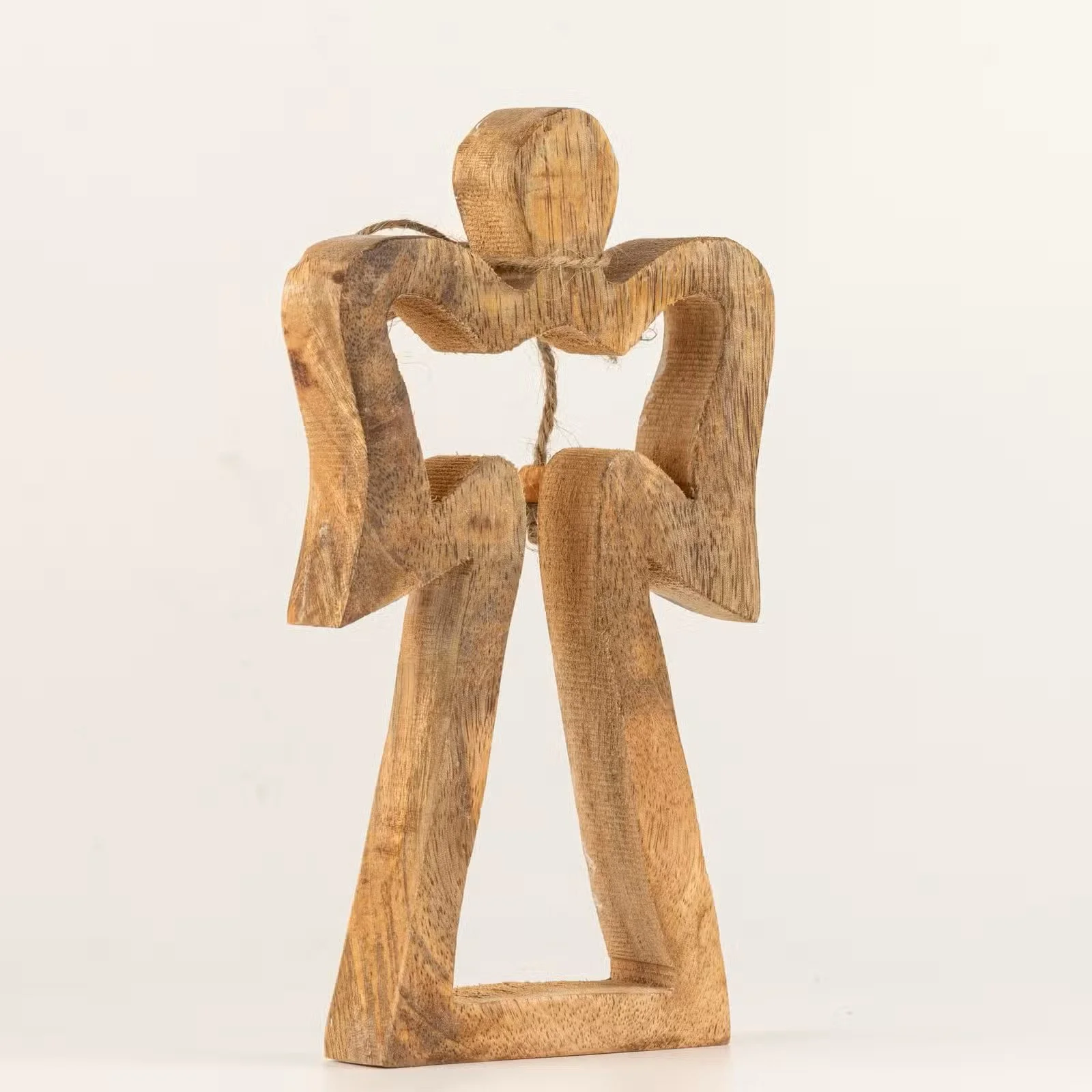 Med Mango Wood Halo Angel - White Enamel 5.jpg