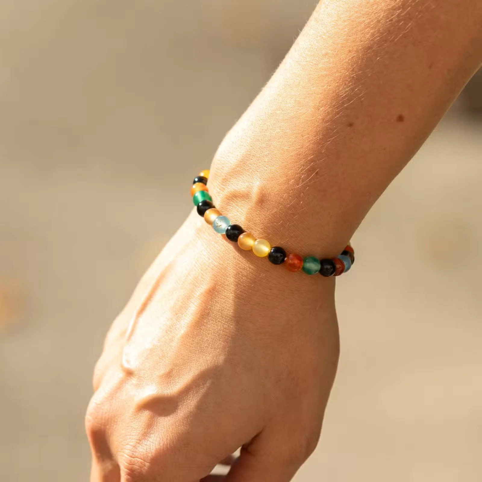Petite Power Bracelet (17cmx6mm) - Rainbow Jade 2.jpg
