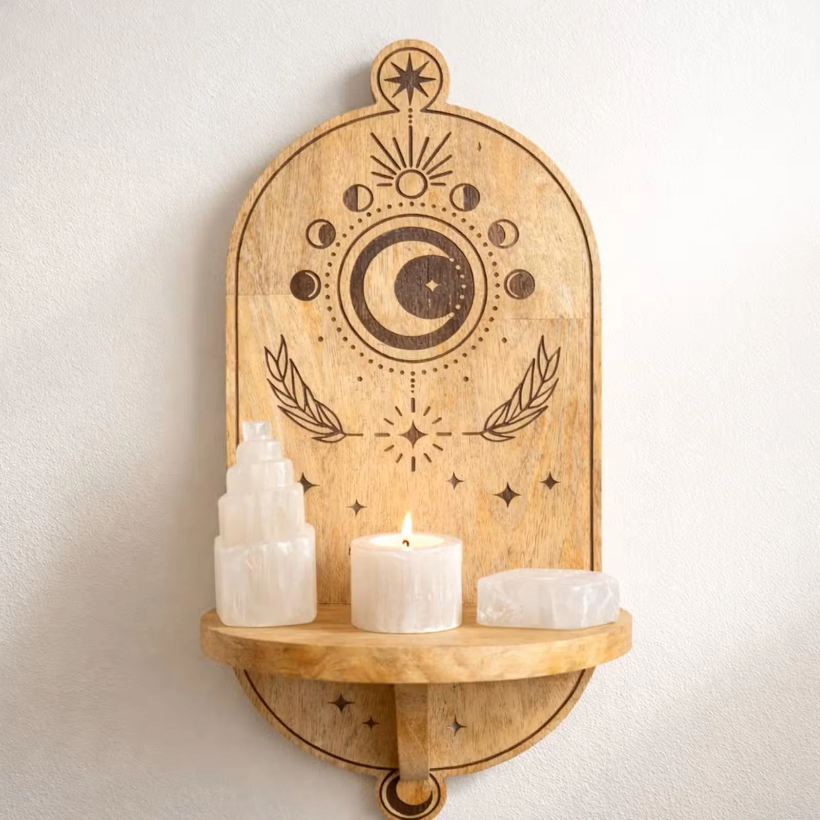 Moon Phase & Tree Carved Arch Wall Shelf 2.jpg
