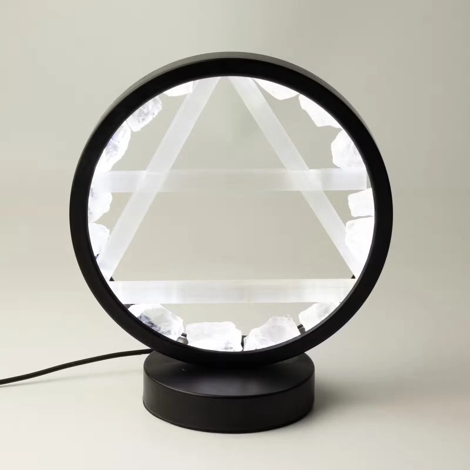 Gemstone Halo Lamp - Air - Clear Quartz & Selenite 1.jpg