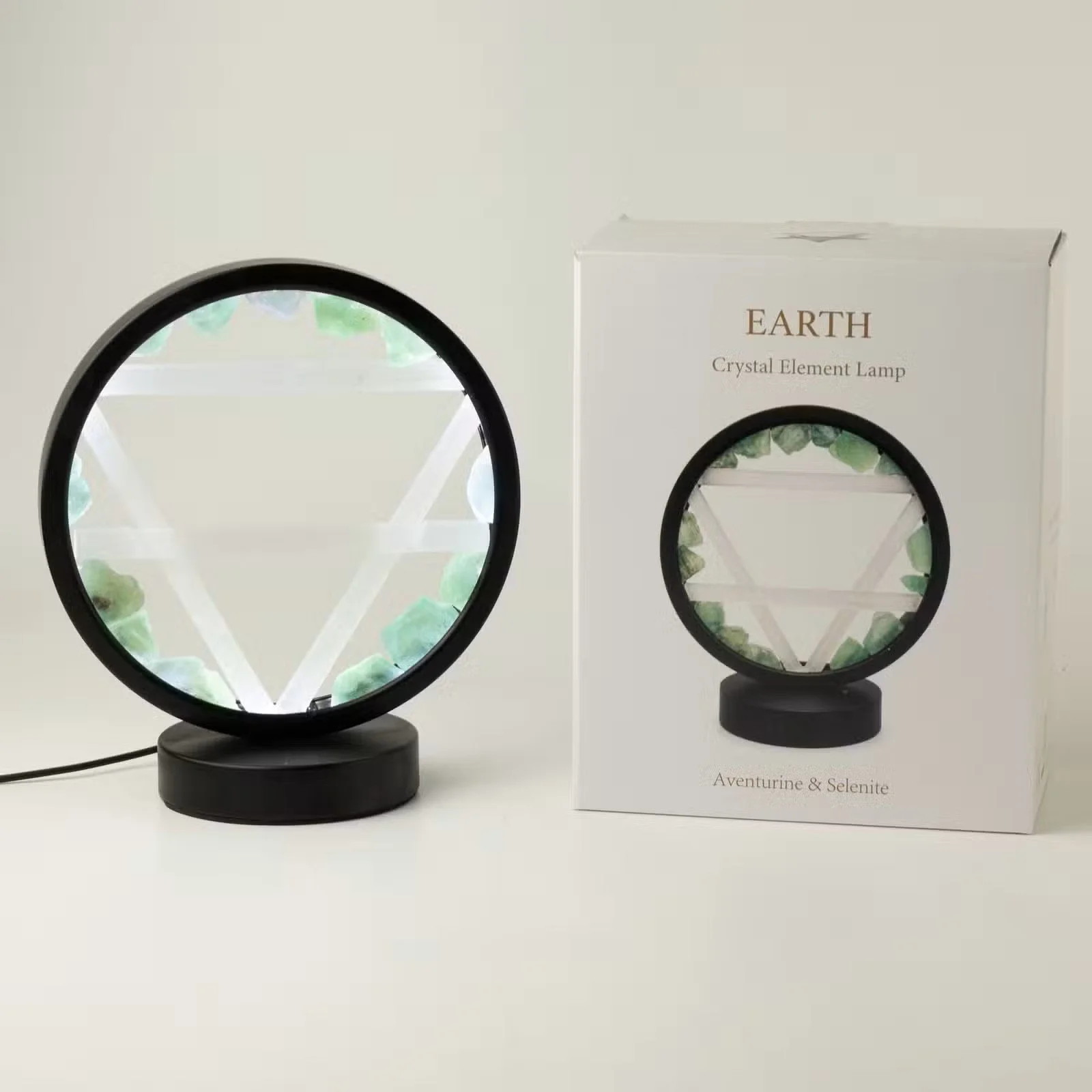Gemstone Halo Lamp - Earth - Aventurine & Selenite 6.jpg