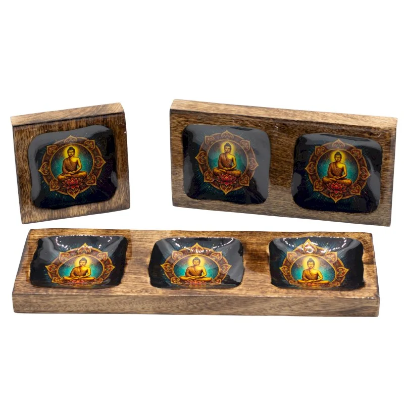Enamelled Mango Tray Set - Buddha Image 1.jpg