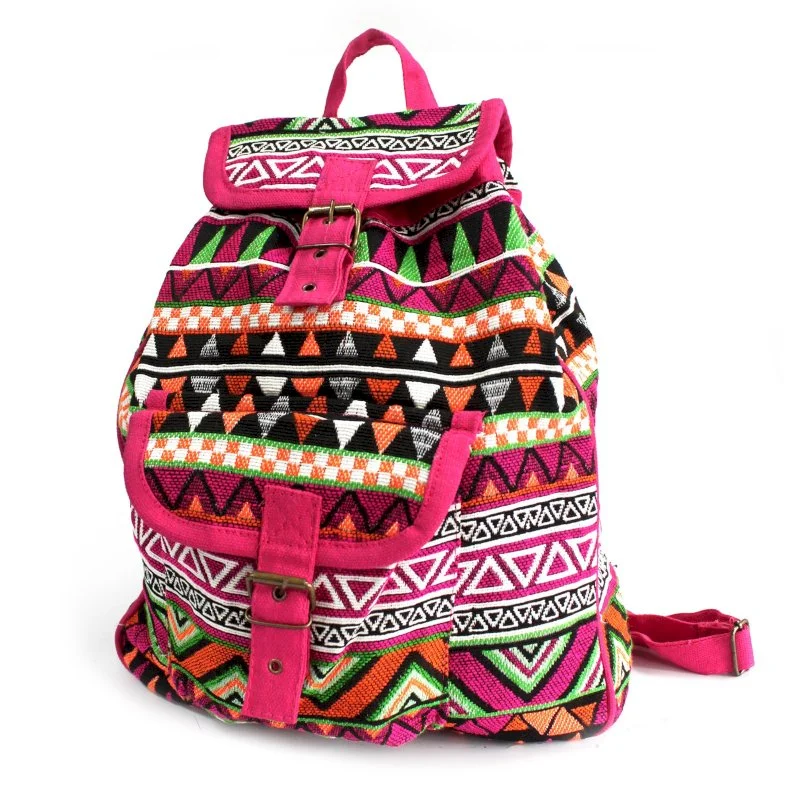 Jacquard Bag - Pink Backpack Image 1.jpg
