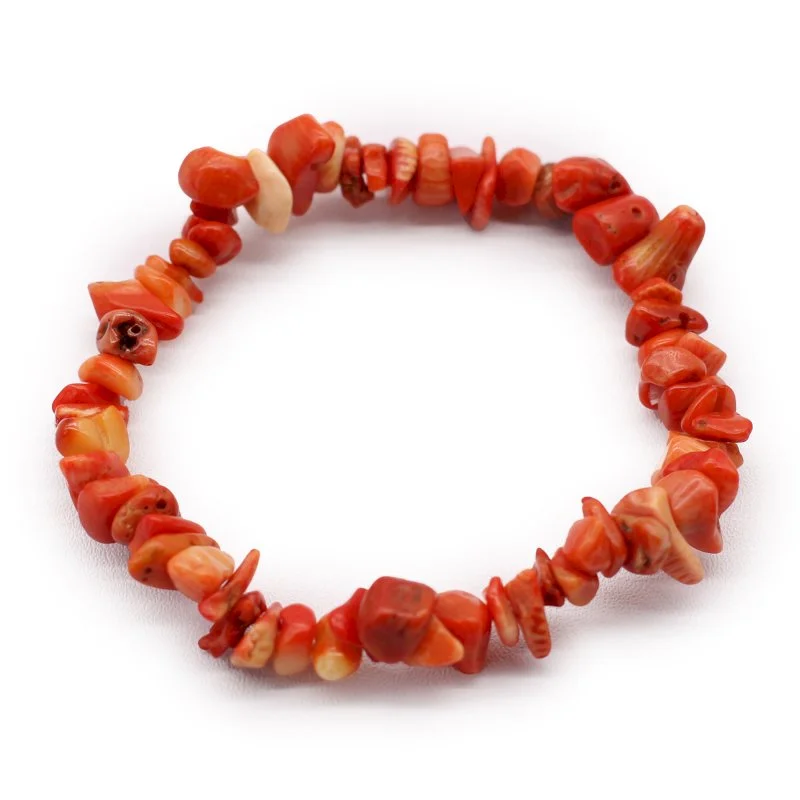 Orange Jasper Chip Stone Bracelet.jpeg