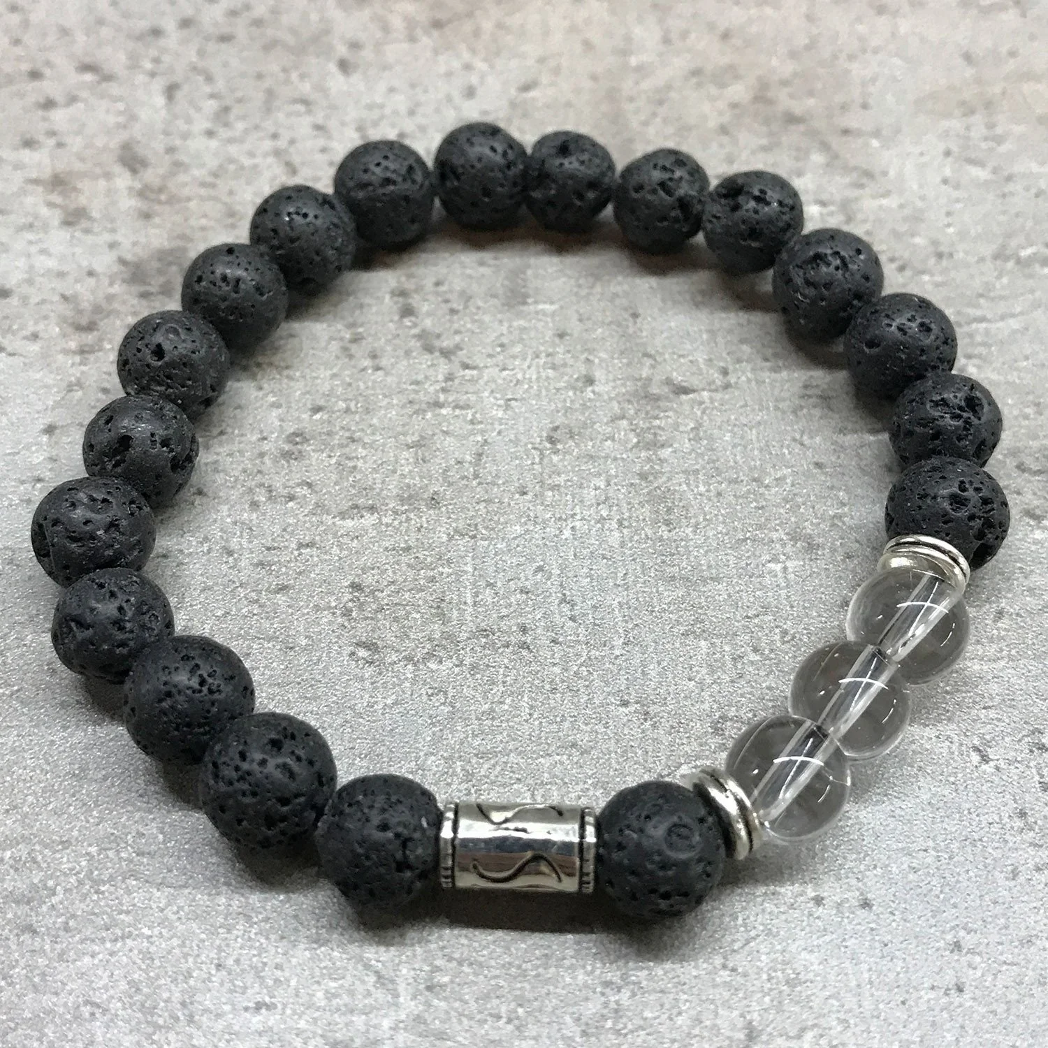 Lava Stone Bracelet - Tribal Rock Quartz.jpeg