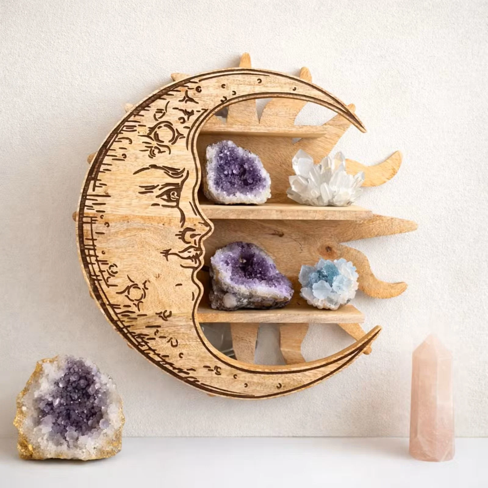 Sunrays & Moon 3 Tier Wall Shelf.jpg