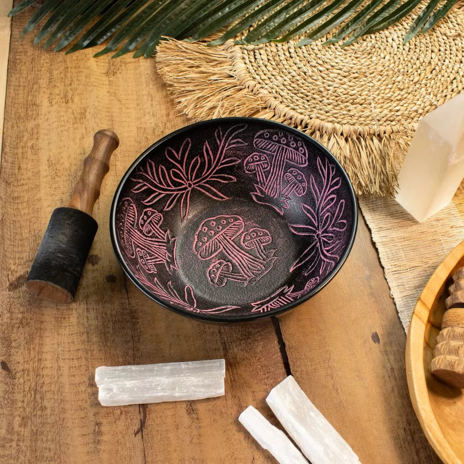 Aluminum Singing Bowl - Magic Mushroom - Pink 3.jpg