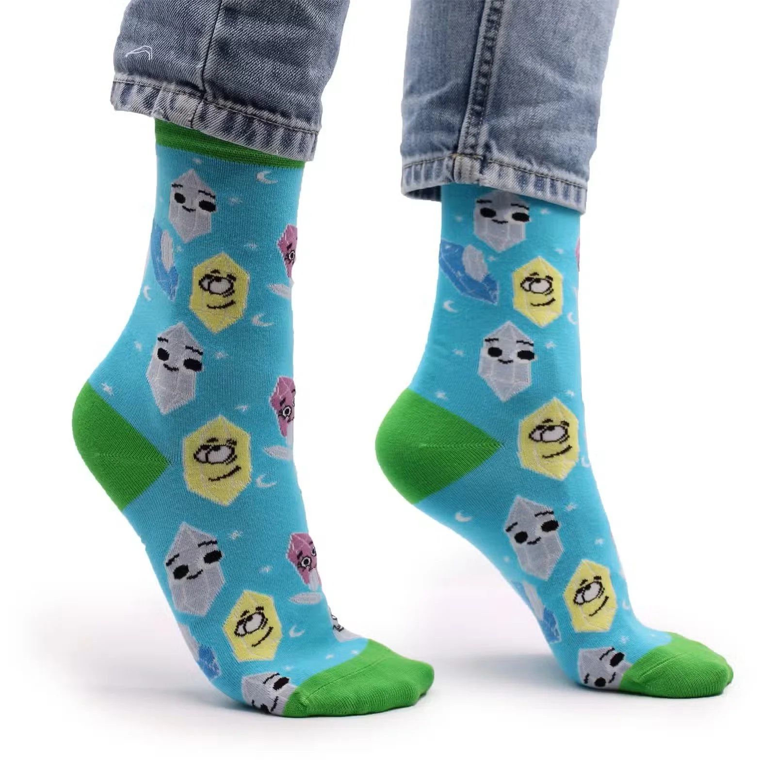Hop Hare Bamboo Socks SM - Lucky Gemstones 2.jpg