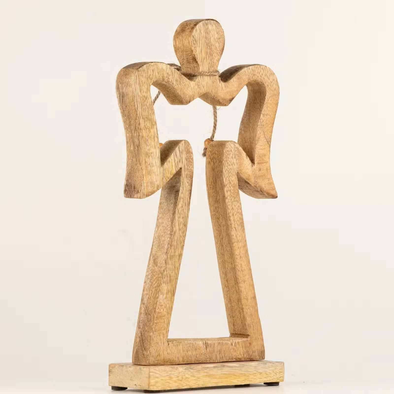 Large Mango Wood Halo Angel - White Enamel 6.jpg