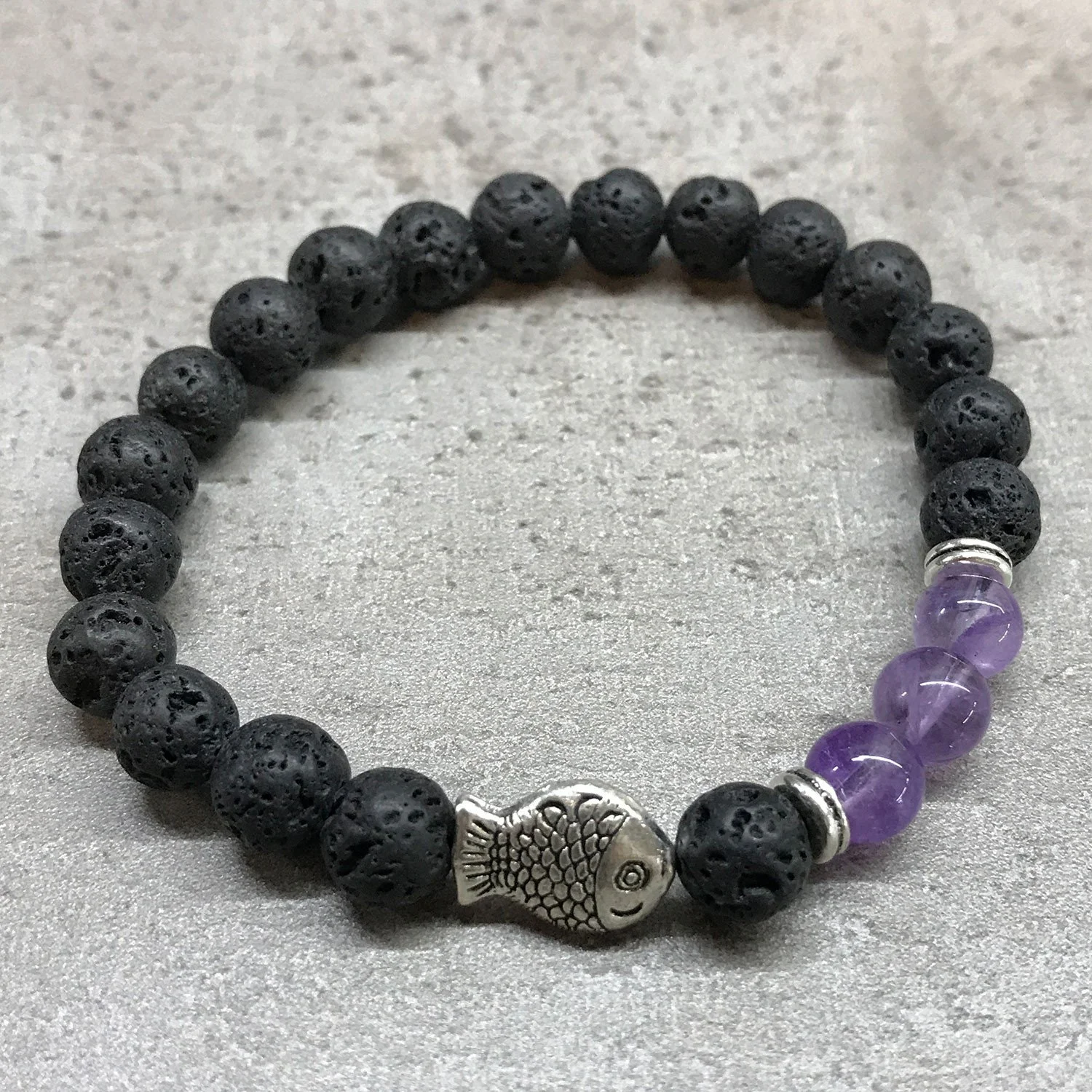 Lava Stone Bracelet - Fish Amethyst.jpeg