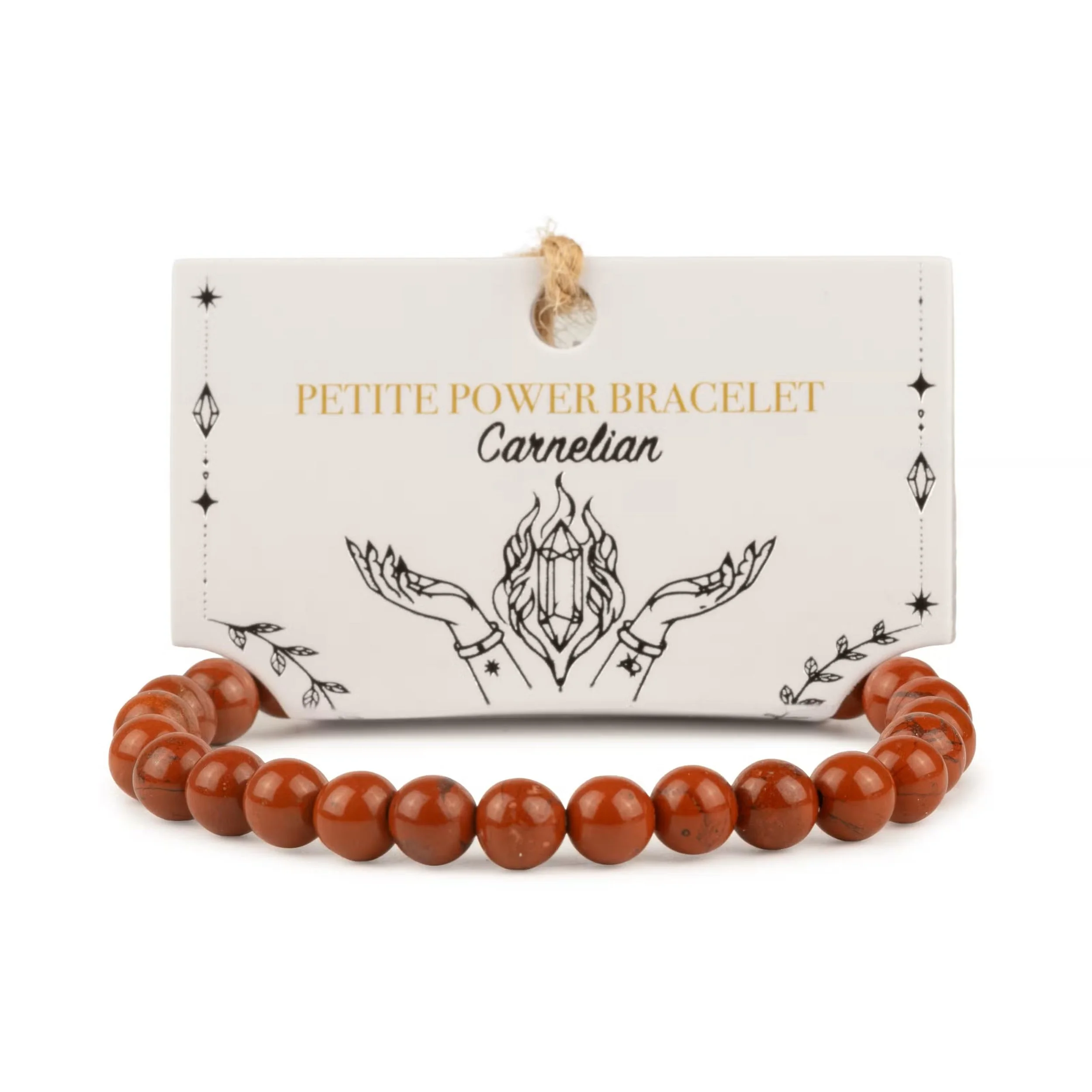 Petite Power Bracelet 17cmx6mm - Carnelian.jpg
