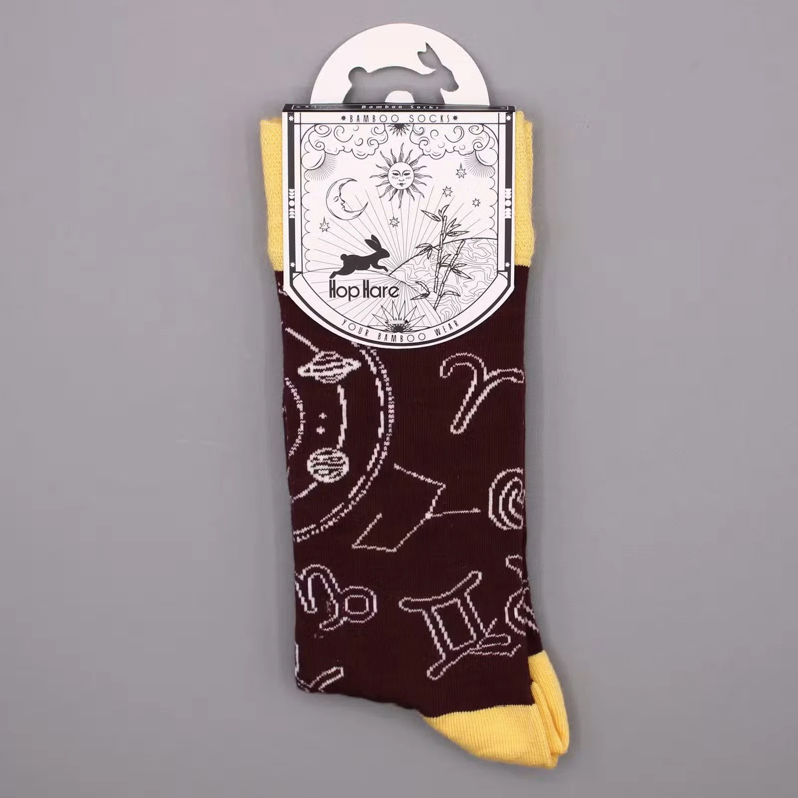 Hop Hare Bamboo Socks SM - Zodiac 4.jpg