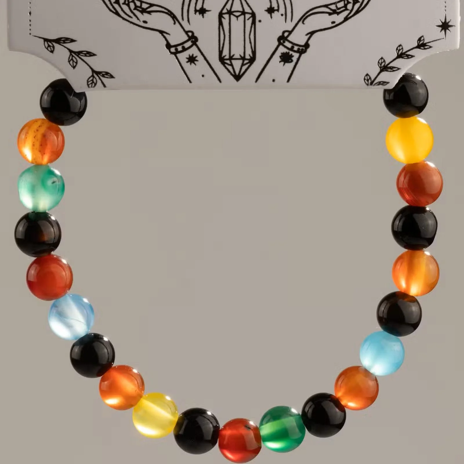 Petite Power Bracelet (17cmx6mm) - Rainbow Jade 3.jpg