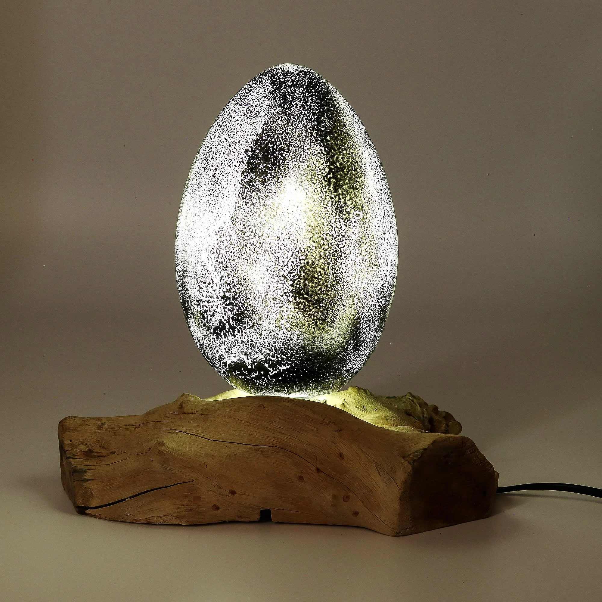 DriftGlow Lamp Crackle Lava Egg Dhade Grey Lit Image 4.jpeg