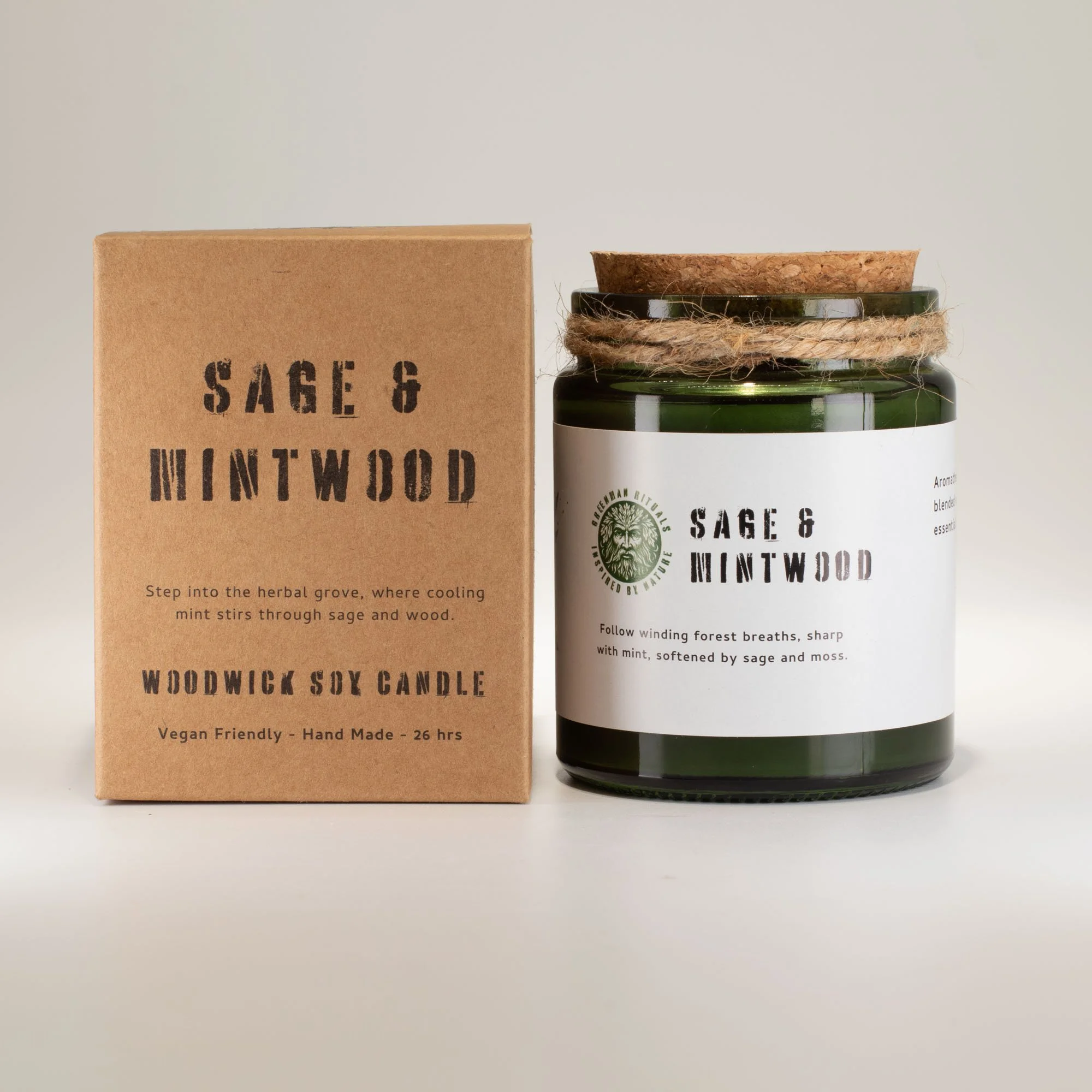 Woodwick Soy Candle - Sage & Mintwood Image 2.jpeg