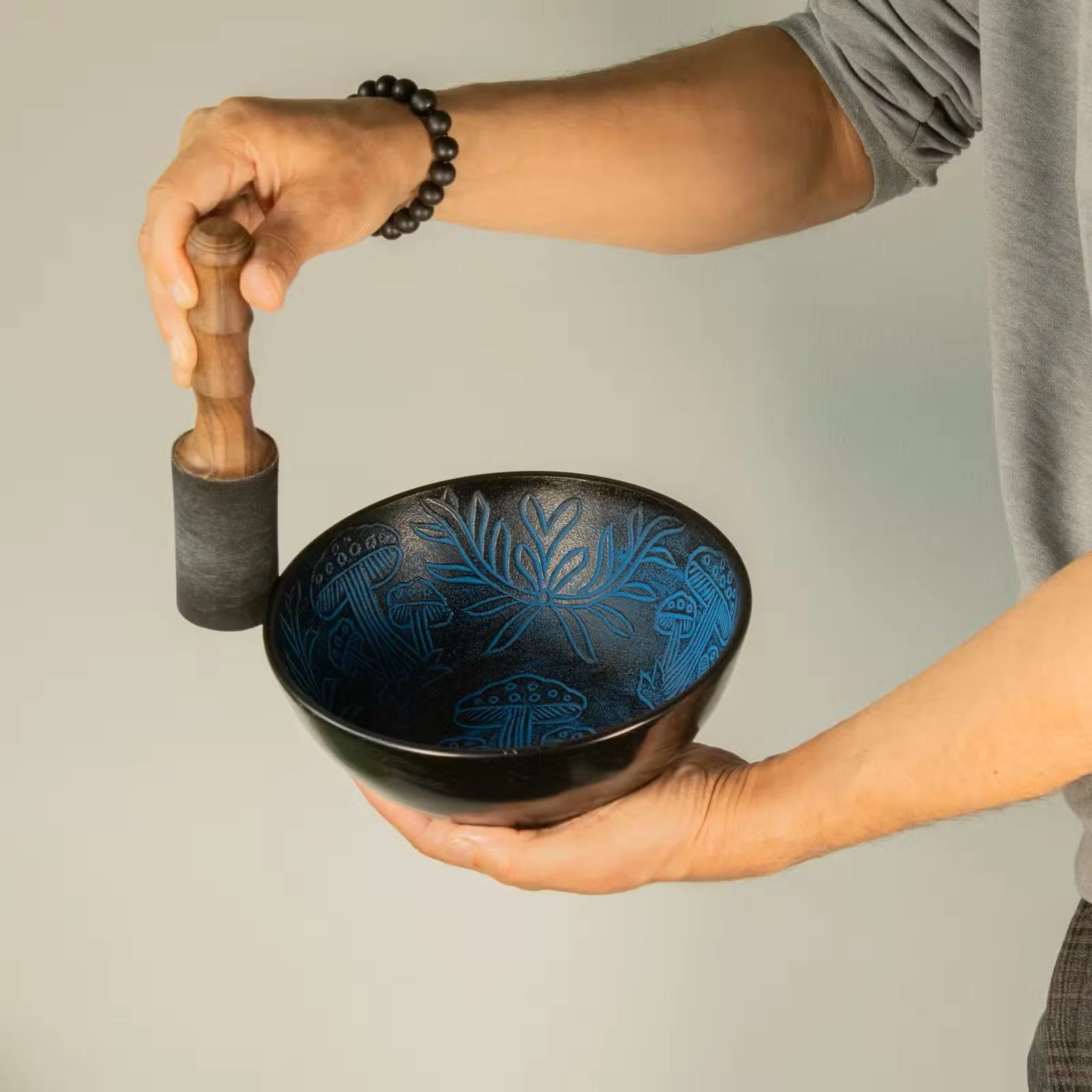 Aluminum Singing Bowl - Magic Mushroom - Blue 5.jpg