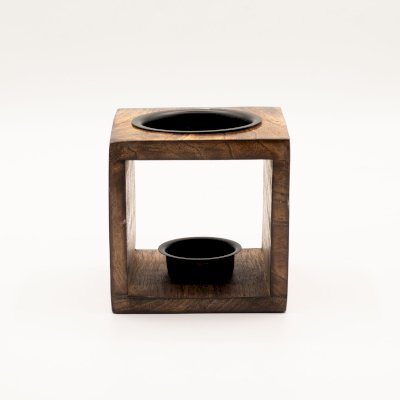Square Mango Wood Oil Burner - Hamsa Image 3.jpg