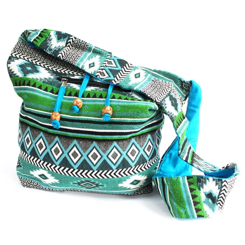 Jacquard Bag - Teal Student Bag Image 1.jpg