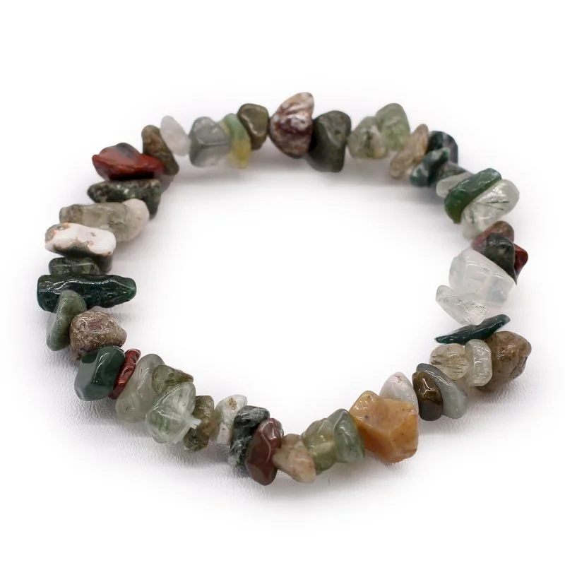 Moss Agate Chip Stone Bracelet.jpeg