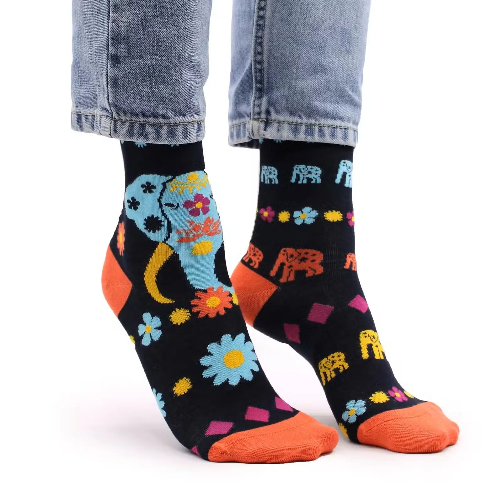 Hop Hare Bamboo Socks SM - Cosmic Elephant 1.jpg