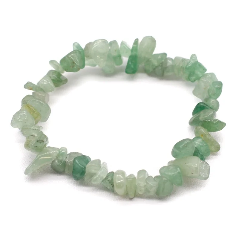Aventurine Gree Chip Stone Bracelet.jpeg