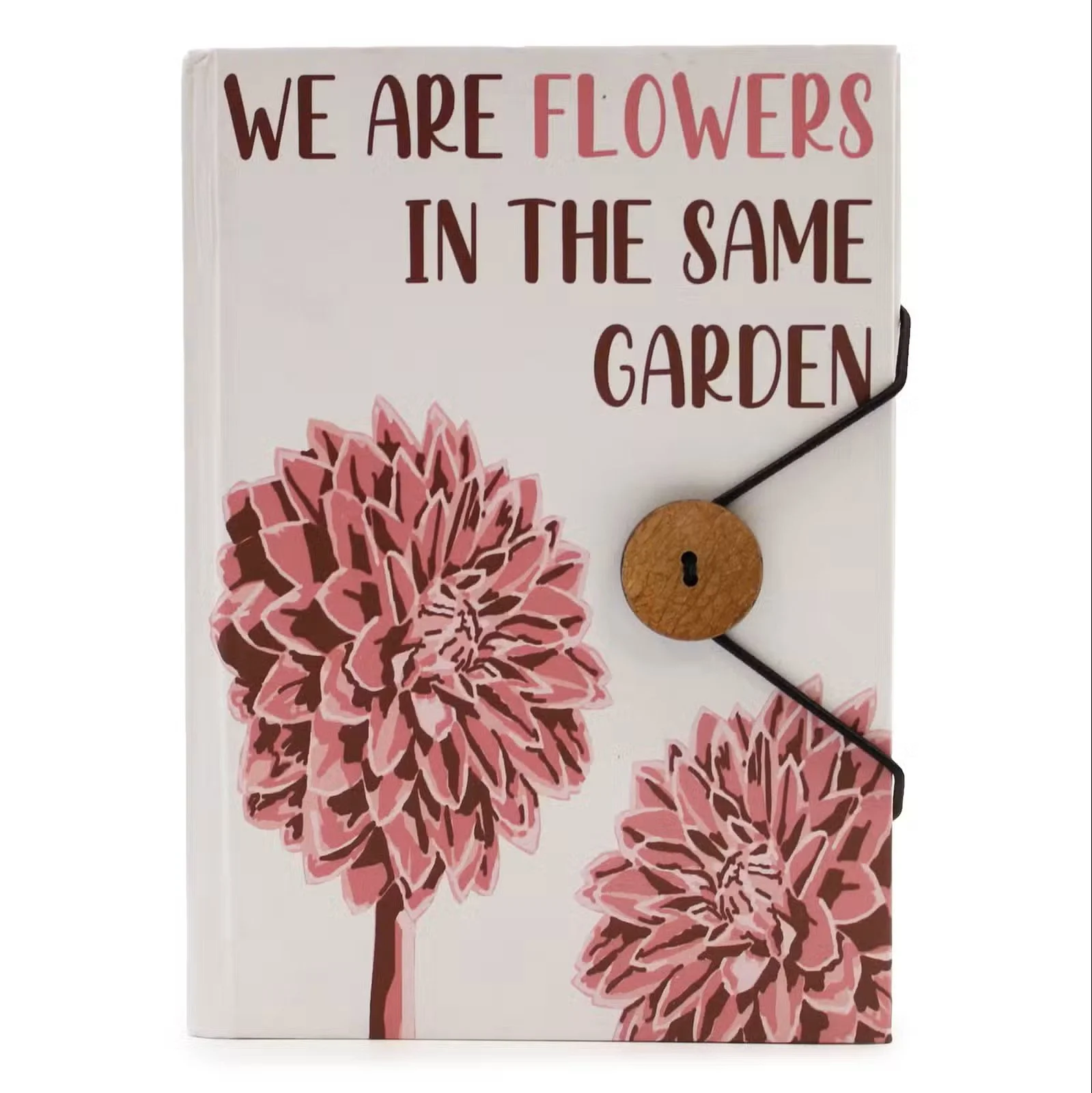 Notebook with strap - Flowers in the same garden 1.jpg