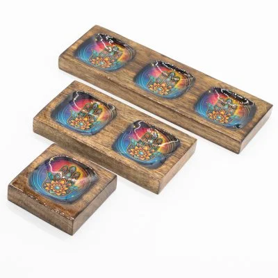 Enamelled Mango Tray Set - Hamsa IMAGE 3.jpg