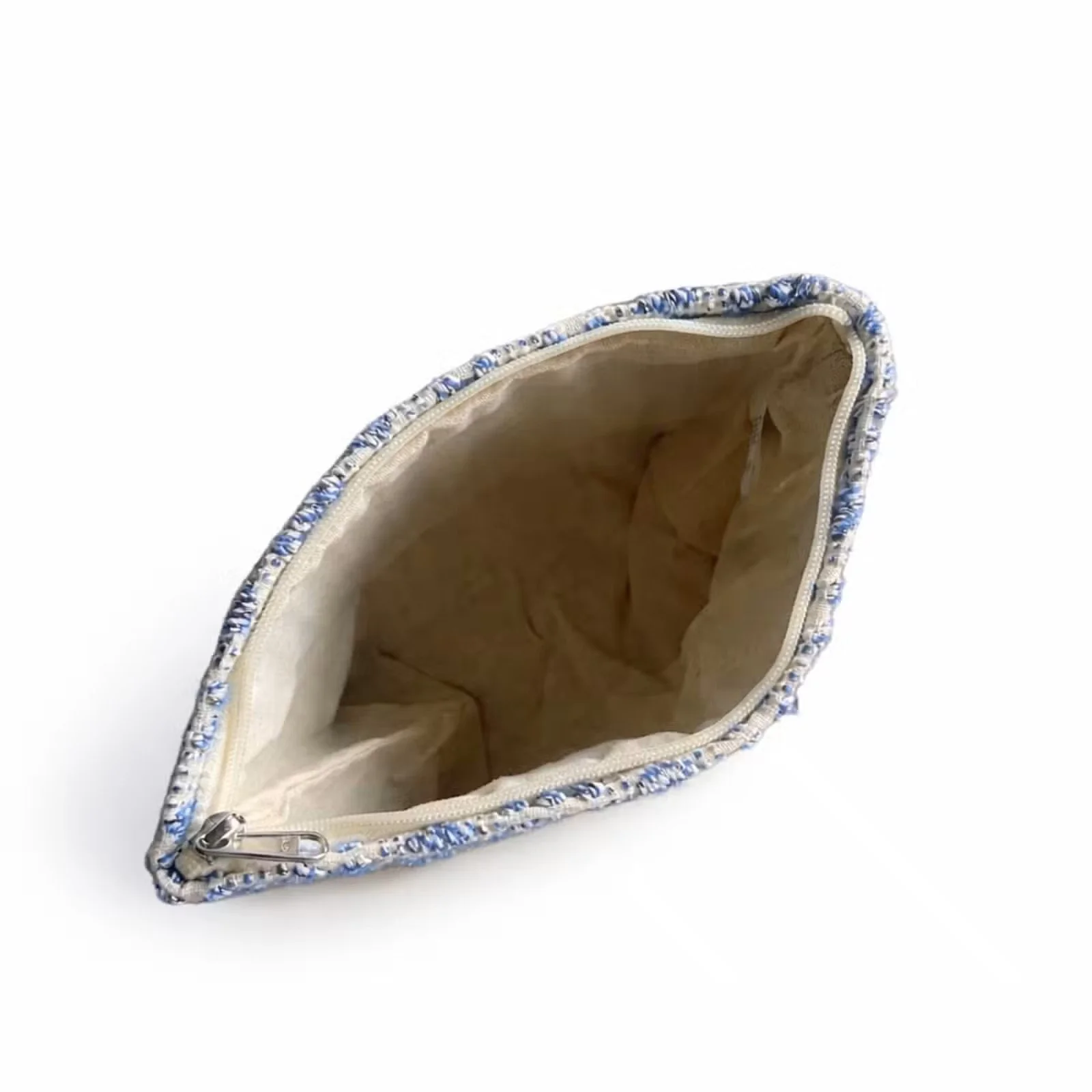Nomad Sari Indian Jacquard Toiletry Bag - Indigo Echo 3.jpg