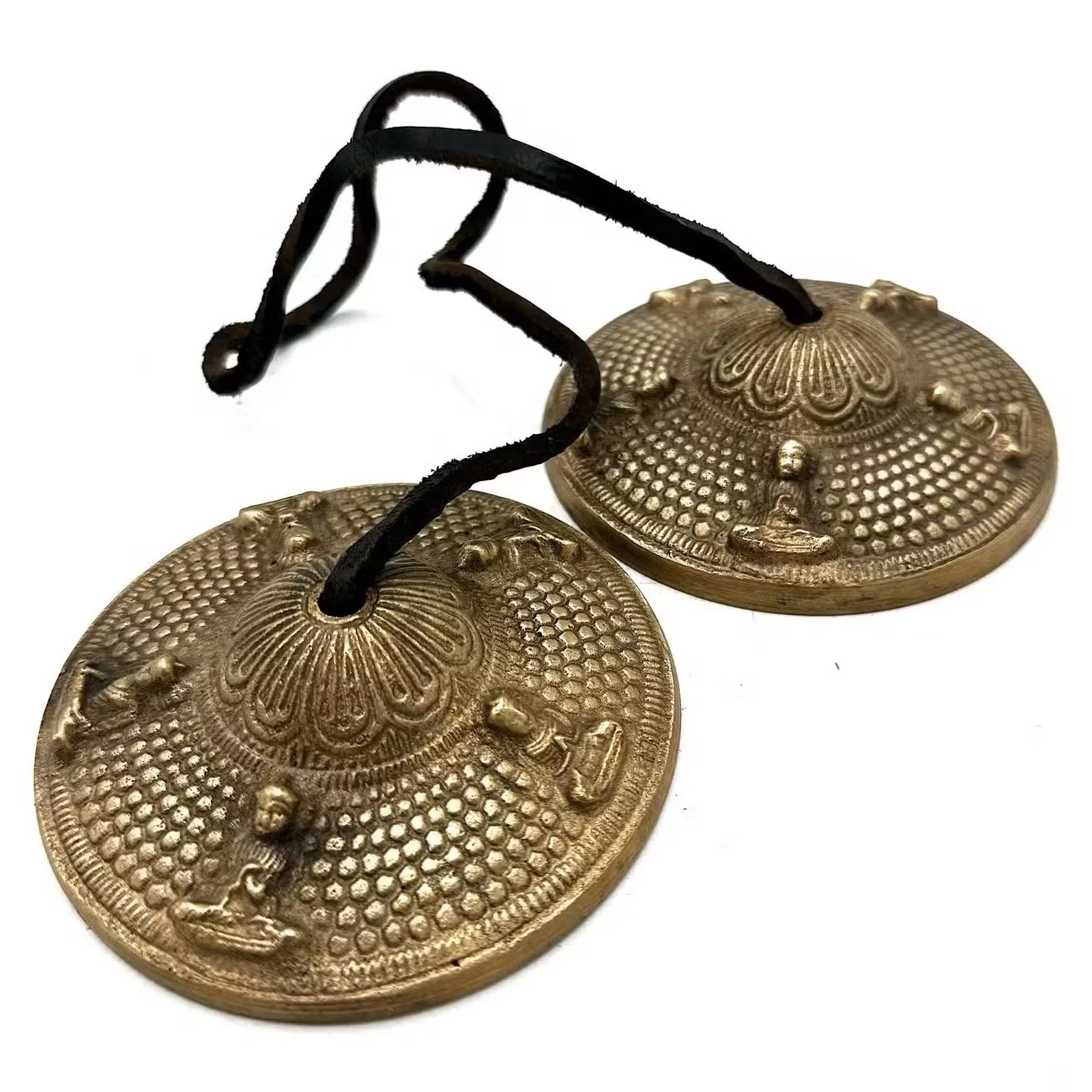 Tibetan Tingsha - Five Buddha - approx 9.5cm 1.jpg