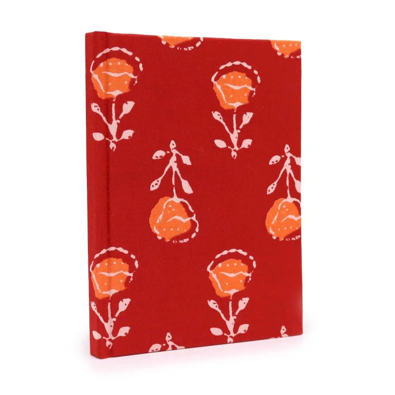 Cotton Bound Notebook 20x15cm - 96 pages - Roses.jpg