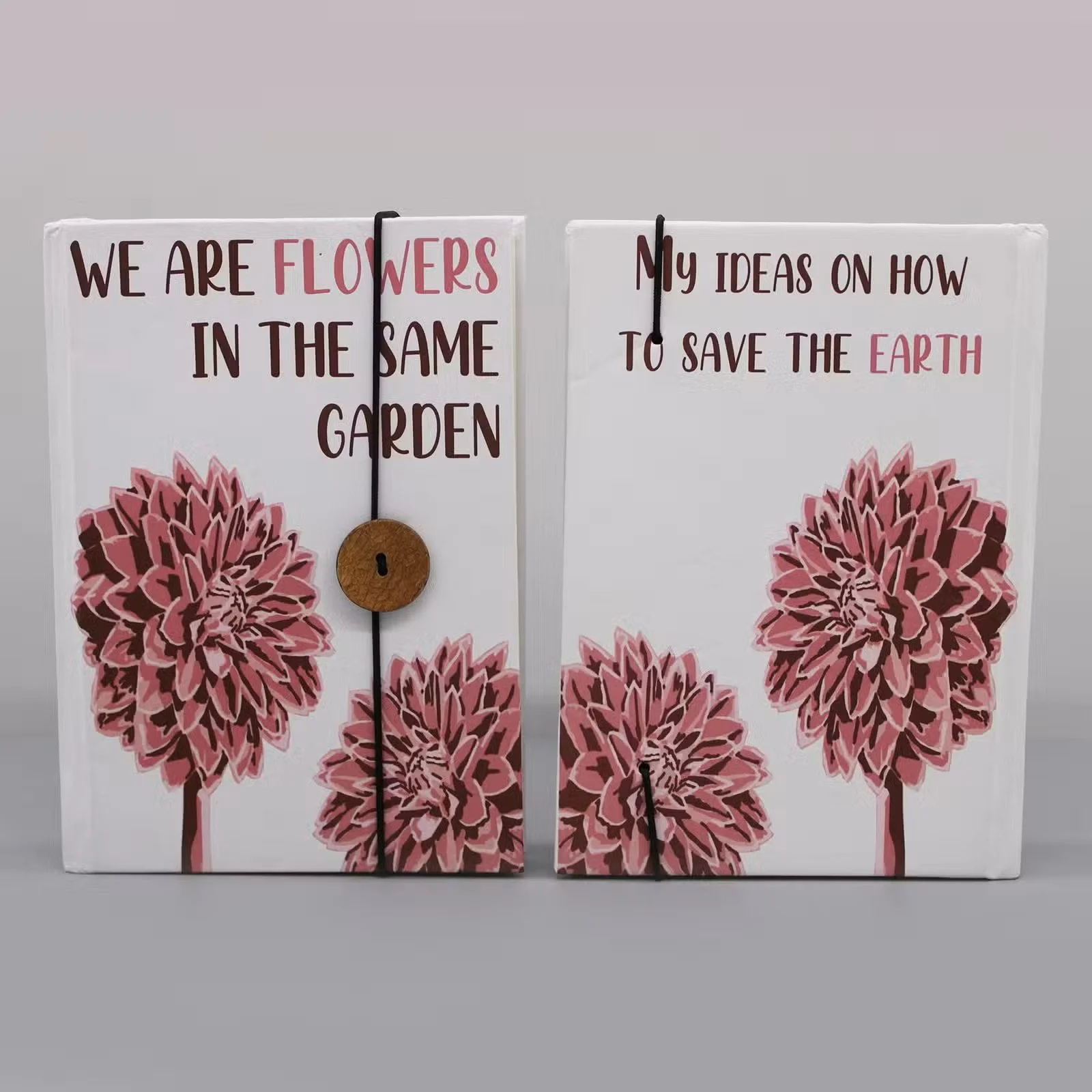 Notebook with strap - Flowers in the same garden 3.jpg