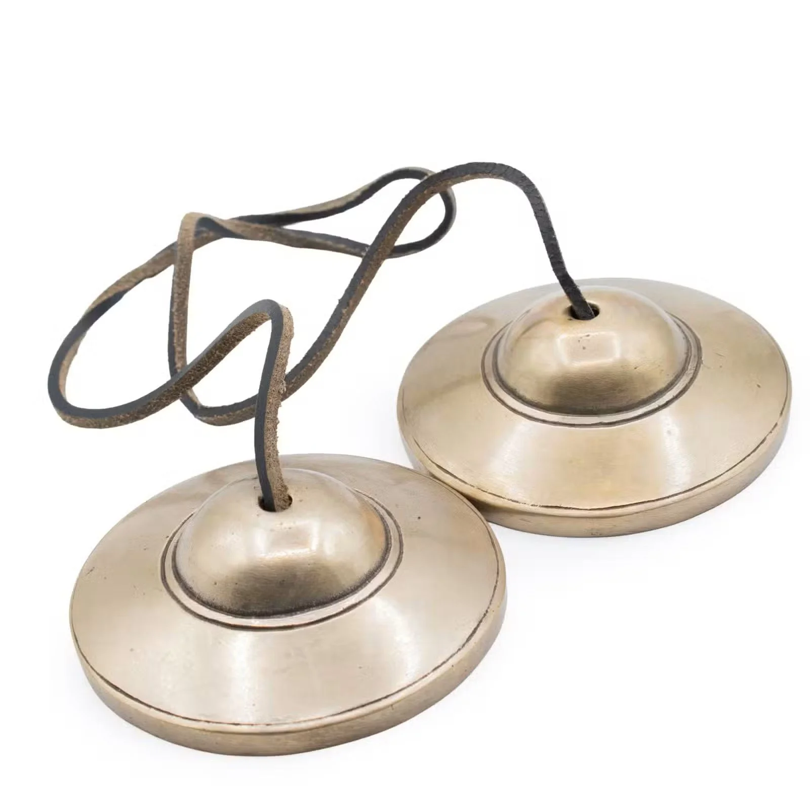 Premium Brass Tibetan Tingsha - Plain Traditional - approx 7.5cm 1.jpg
