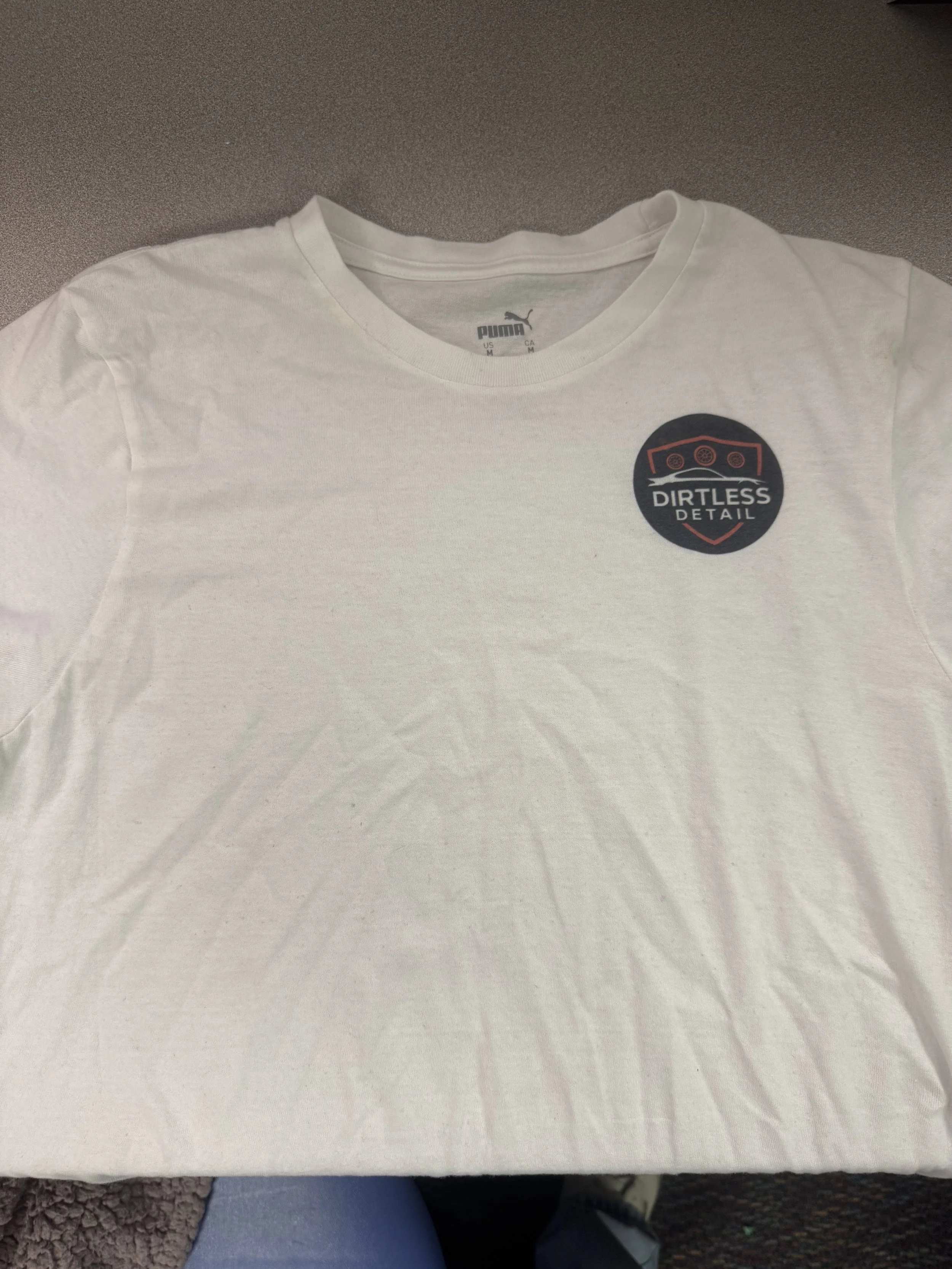 Dirtless detail T-shirt