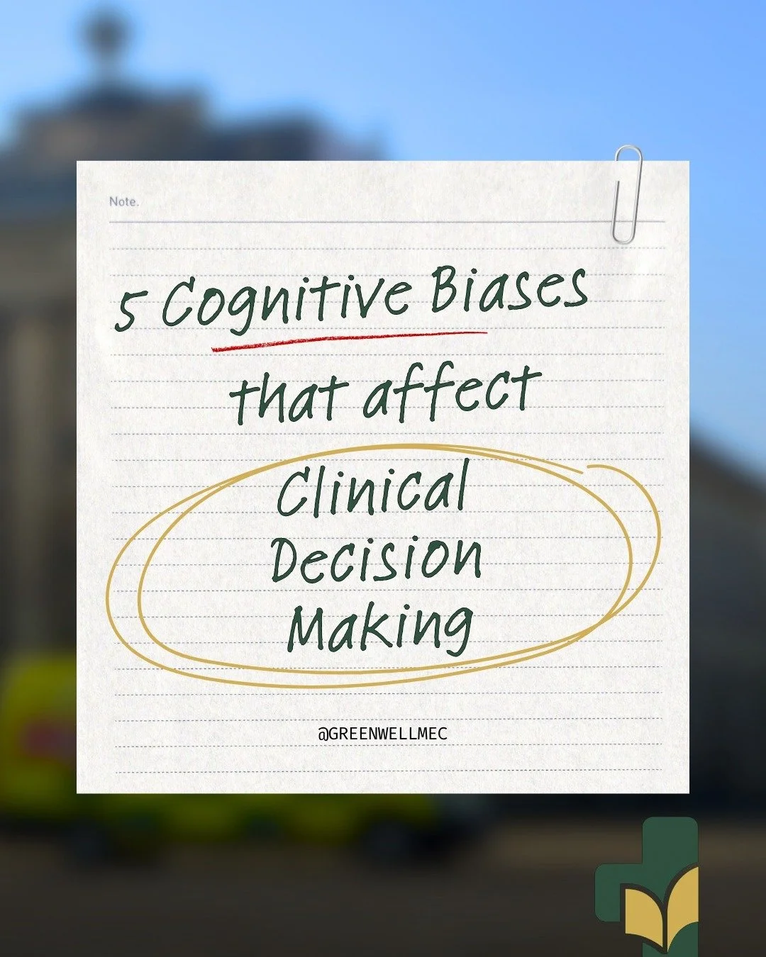 Being knowledgeable and experienced does not make any of us immune to bias.

Clinical decision-making is shaped by how human beings think, process information, and respond under pressure.

Here are 5 cognitive biases that commonly affect clinical jud