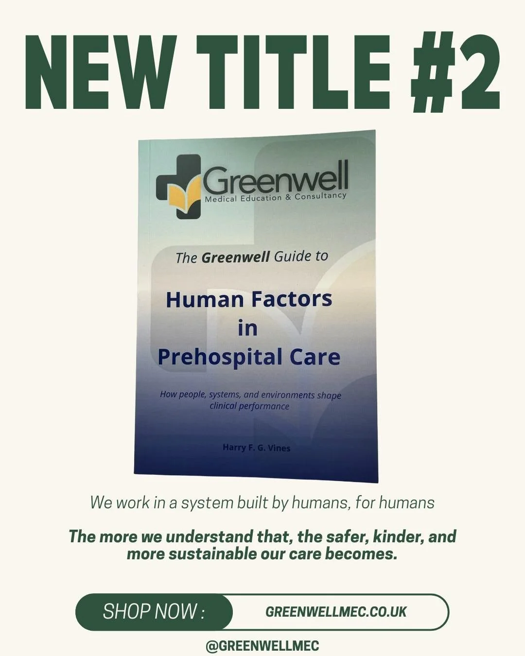 Now Live: The Greenwell Guide to Human Factors in Prehospital Care

Clinical knowledge matters.

But even knowledgeable, experienced clinicians can make mistakes when fatigue, stress, bias, communication failures, and environmental pressures come int