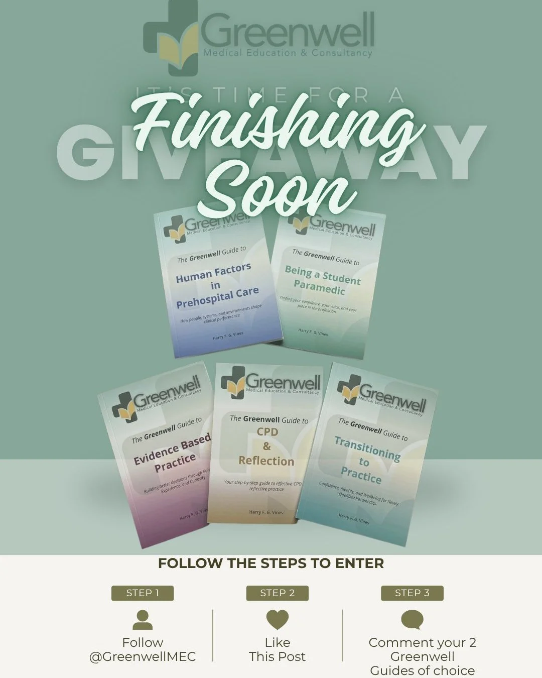 A quick reminder that the Greenwell Guides giveaway is still open for entries.

One winner will receive:

🎁 Any 2 Greenwell Guides of their choice
➕ A handful of extra Greenwell goodies

Whether you&rsquo;re a student, newly qualified clinician, or 
