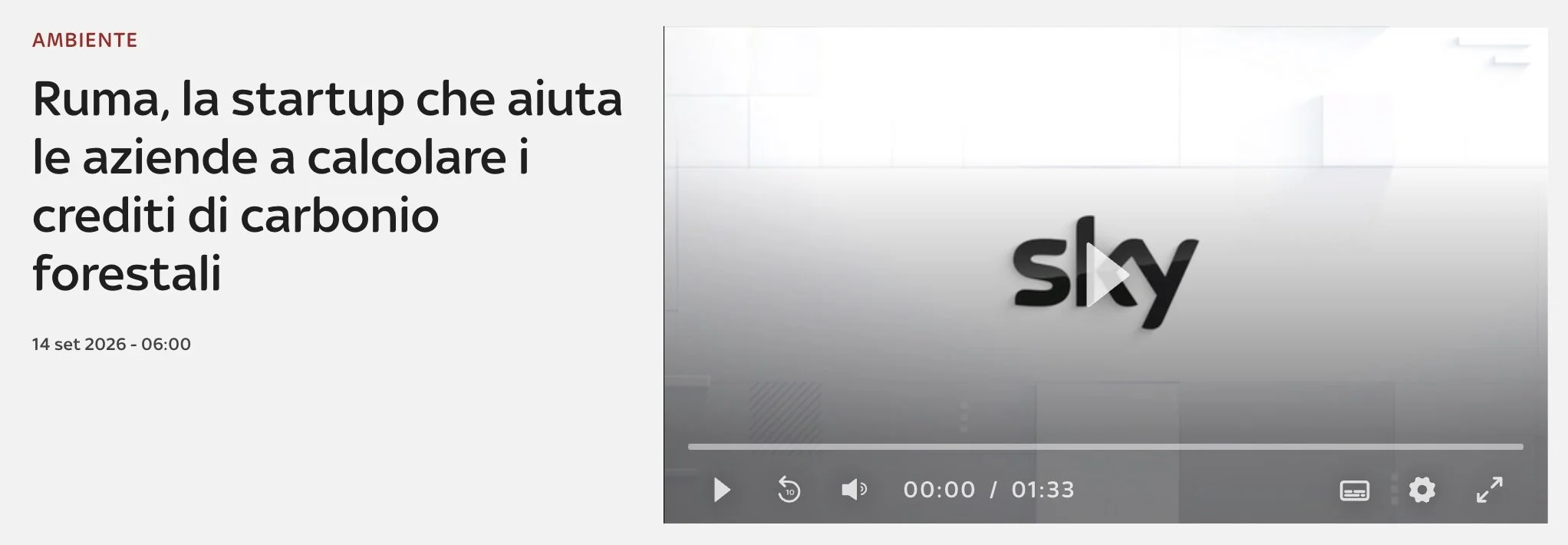 Sky Tg24 - Settembre 2026