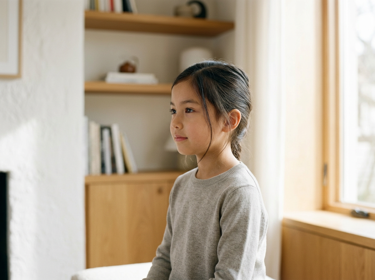Child demonstrating relaxed oral rest posture and nasal breathing