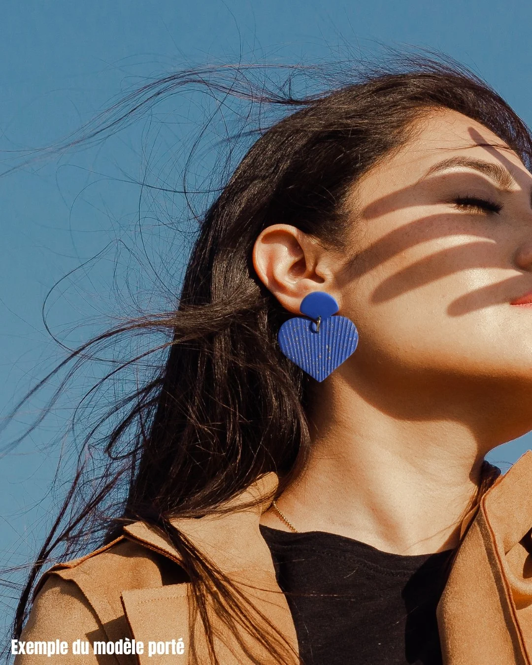 Boucles d’oreilles  AGAPI ✹ Bleu Cyclades