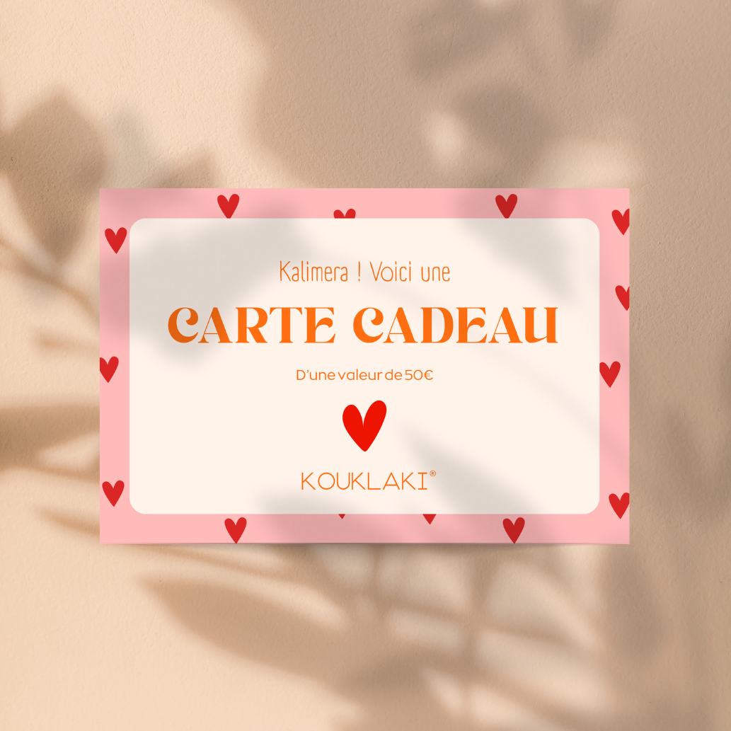 La CARTE CADEAU ✹ montant au choix