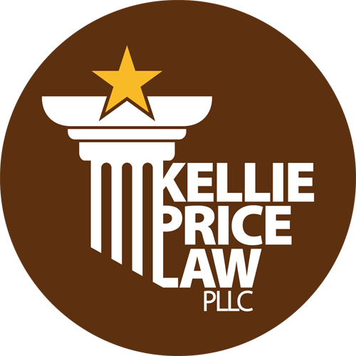 Logo for Kellie Price Law PLLC featuring a column with a star on top.
