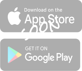 Boutons de téléchargement de l'application Apple Store et Google Play avec écriture manuscrite 'soon'