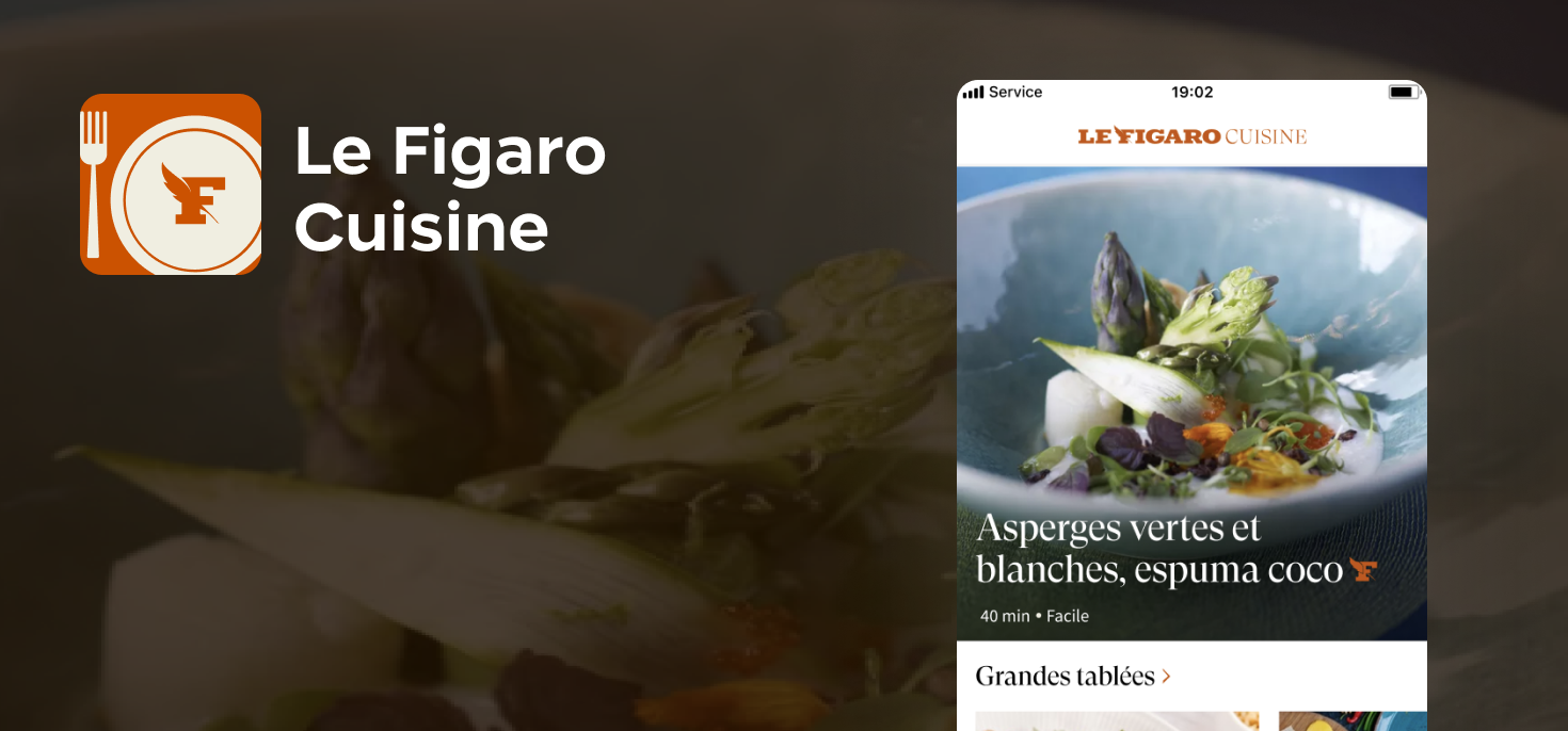 Capture d'écran de l'application Le Figaro Cuisine