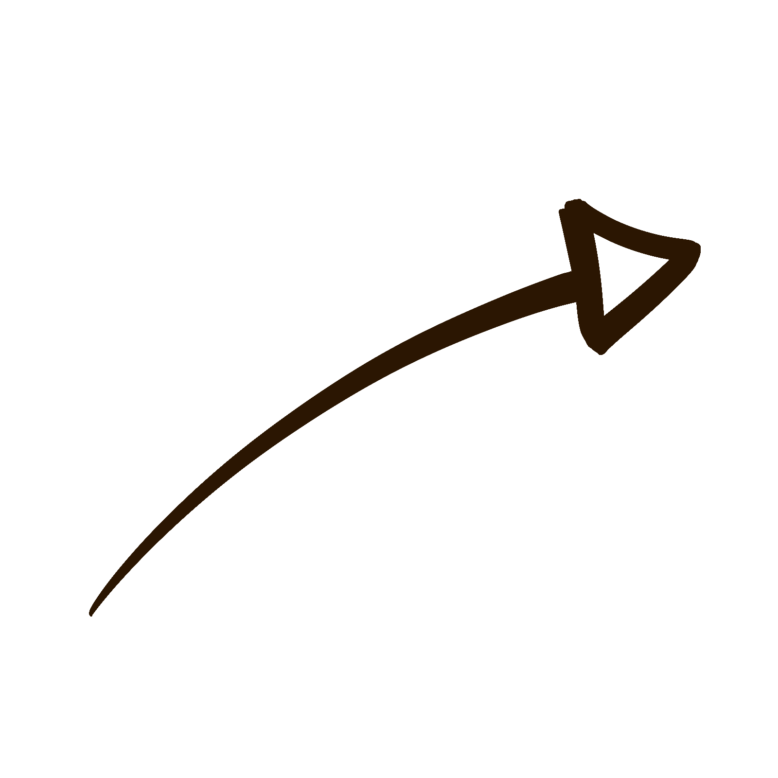 Hand drawn arrow