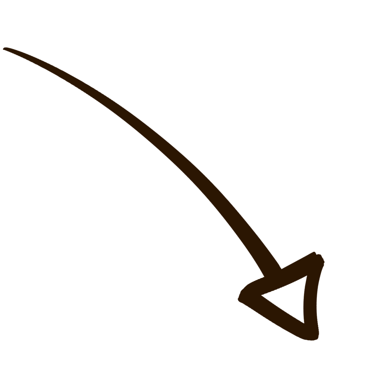 Hand drawn arrow